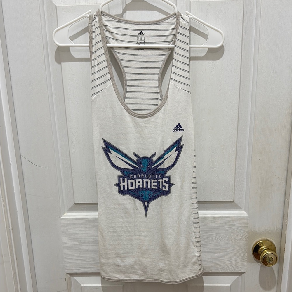 Adidas Charlotte Hornets White Tank Top